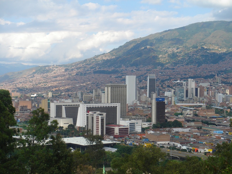 colombia, building, medellin, sky, cloud - sky, office building exterior, buildings, day, building exterior, landmark, 2K, residential district, metropolis
