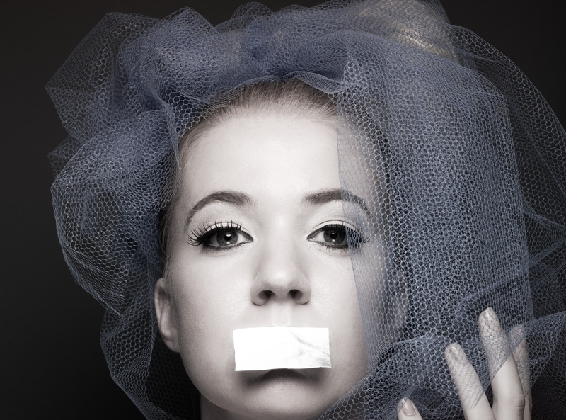 real people, speechless, human body part, front view, headshot, indoors, avantgarde, one person, veil, 2K, adult, Studio, blue, close-up, mesh, portrait