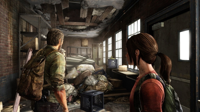 two people, architecture, real people, window, damaged, day, government, backpack, rear view, The Last of Us, abandoned, people, built structure, indoors