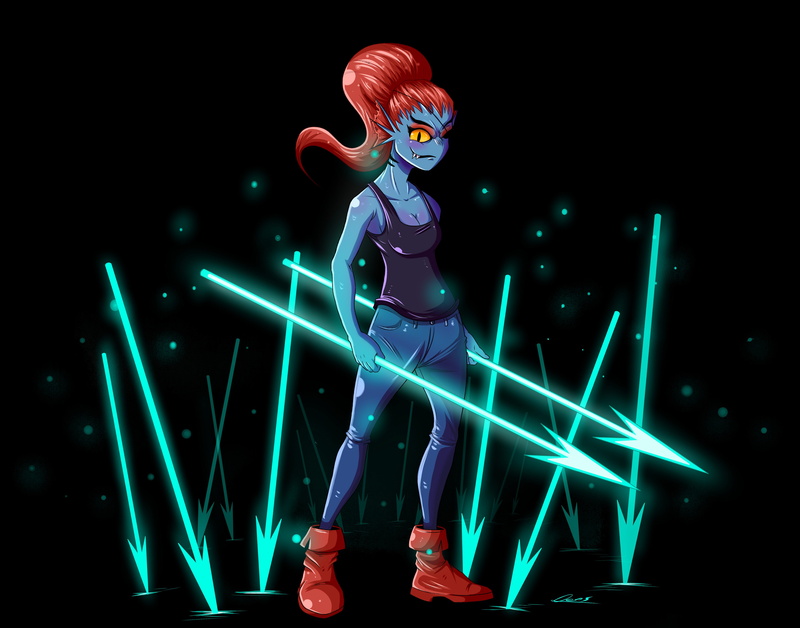 4K, Undyne (Undertale), Video Game, Undertale