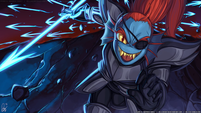 Undyne (Undertale), 1080P, Video Game, Undertale