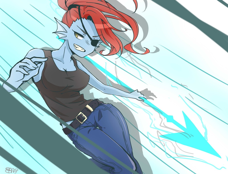 Video Game, Undyne (Undertale), Undertale, 1080P