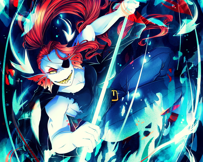 Video Game, Undyne (Undertale), Undertale, 2K
