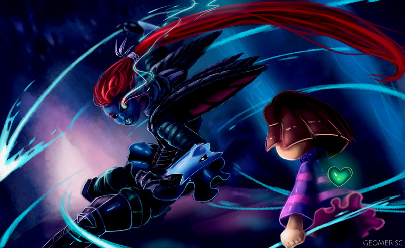 5K, Frisk (Undertale), Video Game, Undertale, Undyne (Undertale)