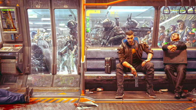Cyberpunk 2077, pistol, artwork, digital art, video games, gun, 4K, metro, digital