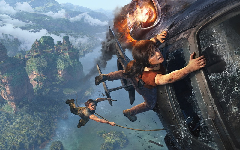 leisure activity, adult, lost, poster, uncharted, young adult, water, females, full length, game, women, 1080P, legacy, togetherness, real people, mountain