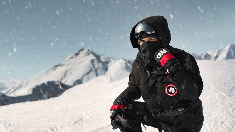 snow, Artem Revutsky, 2320 meters, mountains, storm, 4K, canada goose