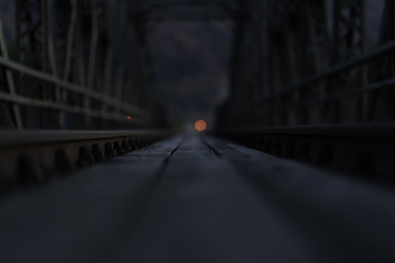 bridge - man made structure, diminishing perspective, connection, architecture, night time, footbridge, nature, built structure, photography, macro, dark