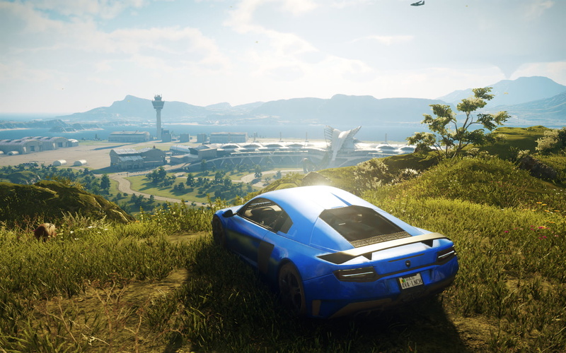 screen shot, vehicle, Just Cause 4, 720P, car, blue cars, video games