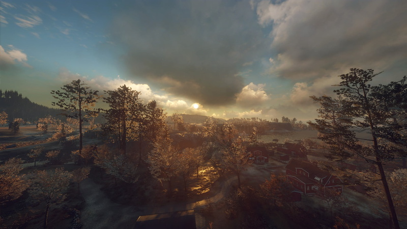 screen shot, clouds, video games, sunlight, generation zero, trees, 1080P, plants