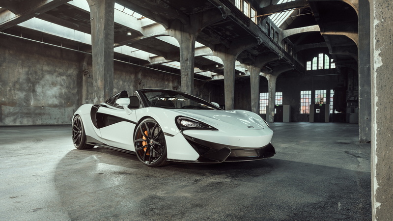 architecture, land vehicle, k, indoors, Novitec, day, no people, car, 2018, built structure, Mclaren, motor vehicle, luxury, sports car, architectural column