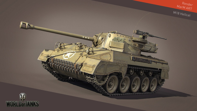 video games, 2K, M18 Hellcat, World Of Tanks, Wargaming