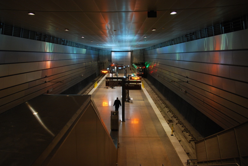 ceiling, subway, indoors, motion, railing, speed, subway Station, station, transportation, pittsburgh, reflection, Pittsburgh, built structure, pennsylvania
