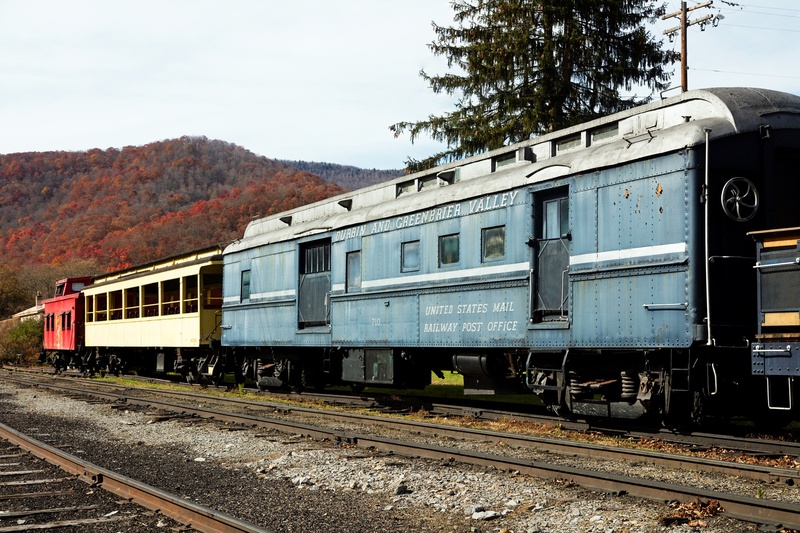 mountains, stationary, historical, vintage, mode of transportation, railroad car, passenger train, 1080P, business, west virginia, railway, outdoors, transportation