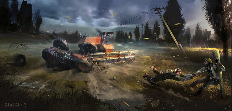 transportation, power, harvester, people, land Vehicle, mode of transportation, 2K, soldiers, dirt, government, day, sky, forest, occupation, Stalker