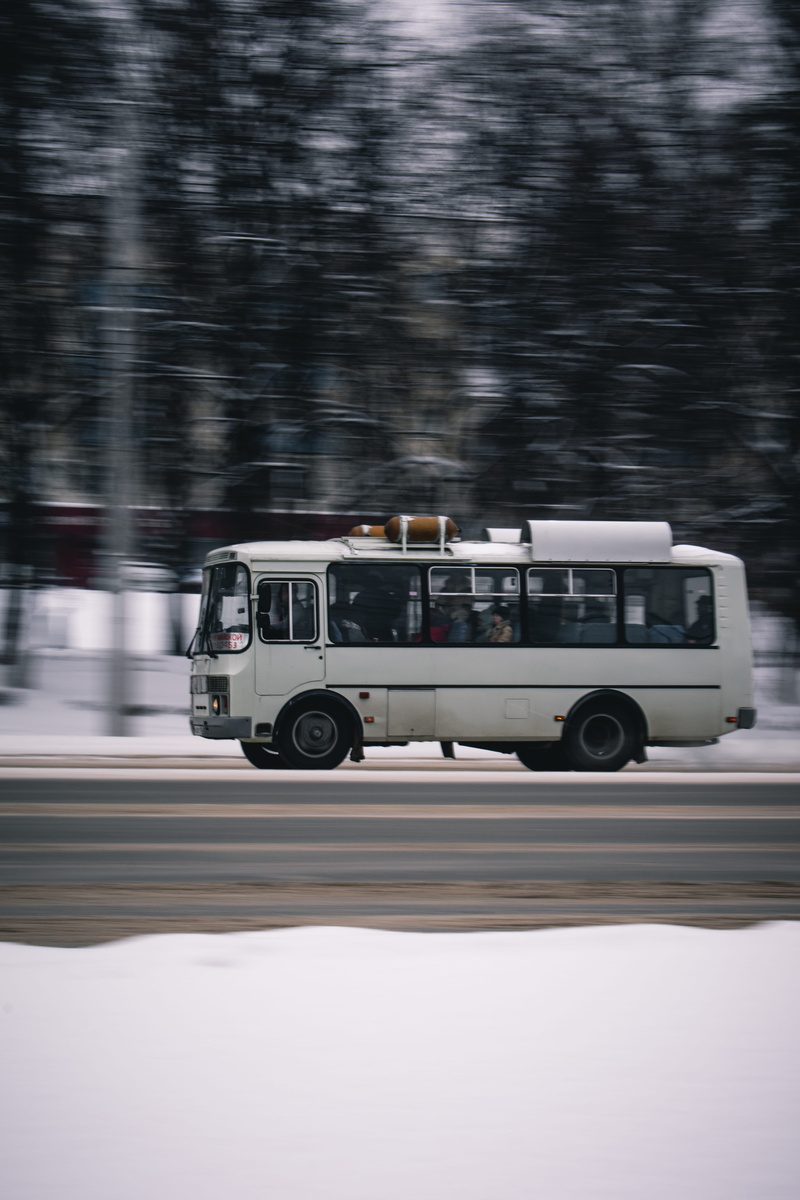 land vehicle, person, tour bus, car, passing, side view, transportation, bus, minibus, trees, blurred motion, machine, day, public transportation, spoke