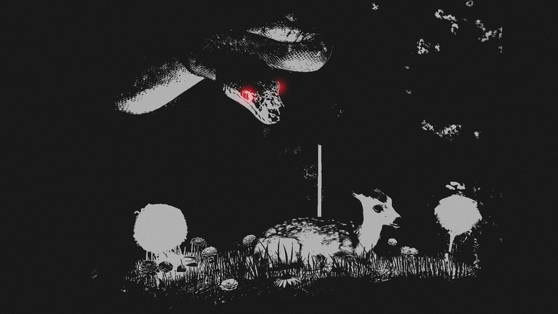 abstract, illuminated, animal wildlife, snakes, art, animal, animal body part, animal themes, Sad, animals, art and craft, Dark, Deer, scary, death, reptiles