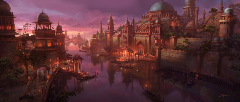 2K, digital art, landscape, Penzhen Zhang, Pengzhen Zhang