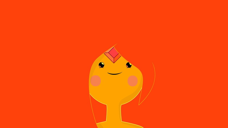 celebration, orange color, minimalism, cheerful, anthropomorphic smiley face, no people, Adventure Time, fun, humor, 1080P, representation, art and craft