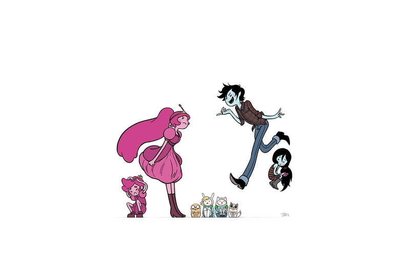 vampire, hd, animals, princess, Finn the Human, Adventure Time, finn, marceline, bubblegum, adventure, dog, time, 720P, dogs, queen, fiona, jake, art
