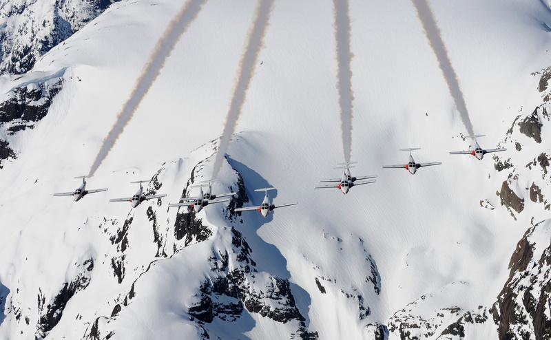 training, CT-114 Tutor, mountains, snow, flight, aircraft, 4K, Canadair