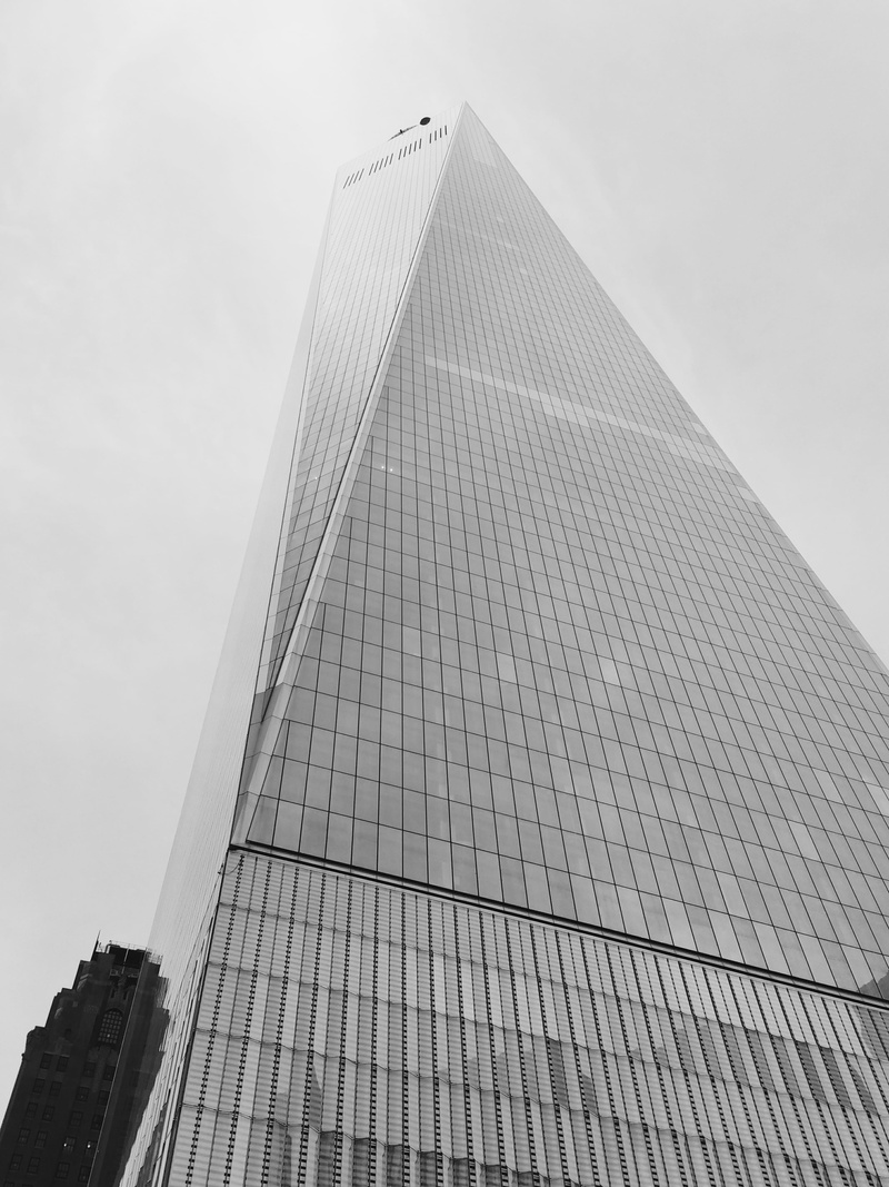 clear sky, building exterior, new york, low angle view, no people, tall - high, office building exterior, modern, tower, architecture, travel destinations