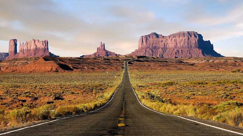 tranquility, no people, hill, mountains, clouds, mountain, remote, road, water, field, outdoor, rock formation, trees, mountain range, rural, diminishing perspective