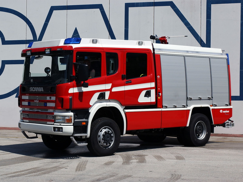 4x4, scania, rosenbauer, firetruck, 124c, 420, crew, cab, 2000, 720P
