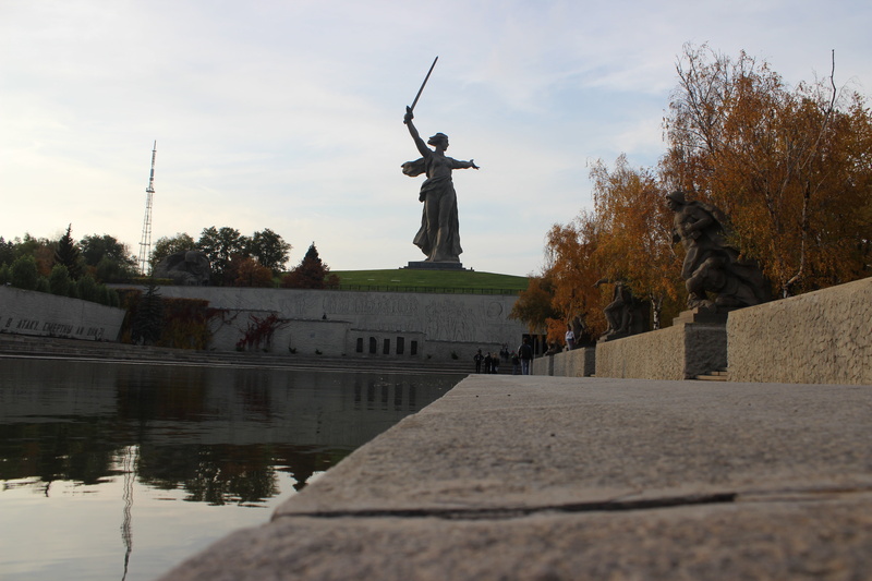 volgograd, memorial, art and craft, female likeness, water, human representation, no people, 5K, tree, sky, statue, built structure, history, representation