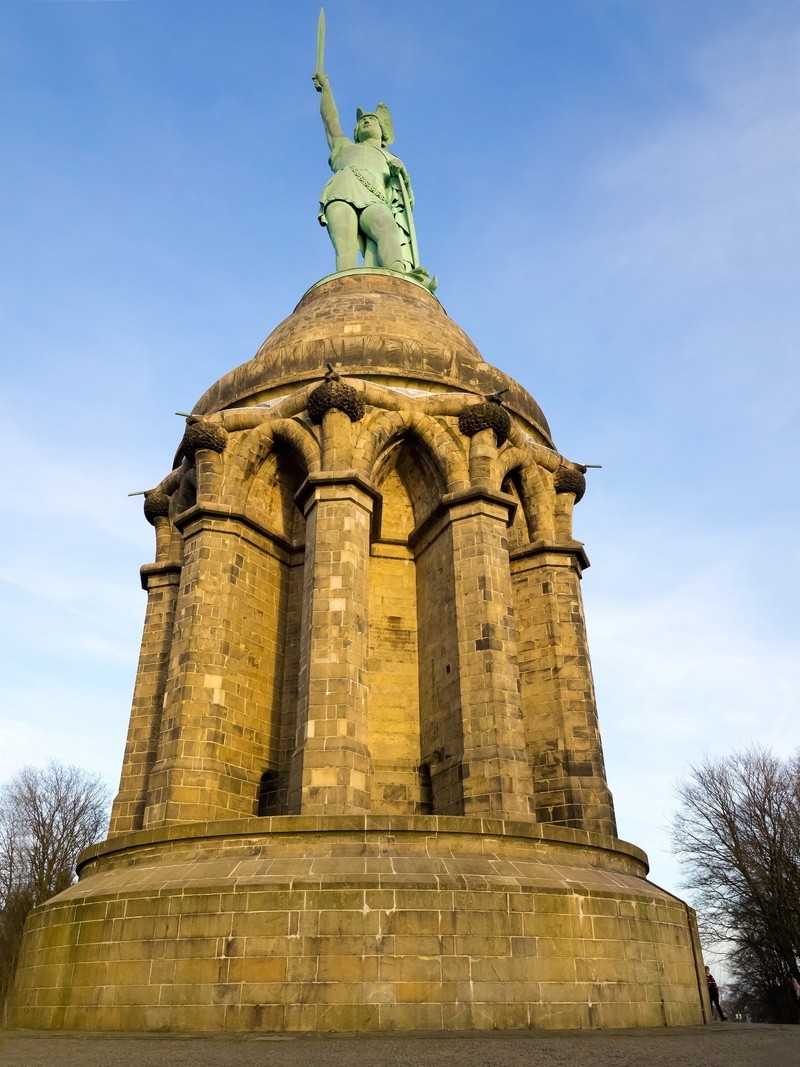 belief, sky, tower, teuteburg, tourism, built structure, low angle view, history, place of worship, building exterior, the past, nature, architecture, 4K