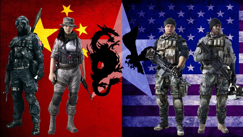 Battlefield 4, weapon, 1080P, group of people, armed forces, gun, standing, night, army helmet, army, eagle, fighting, army soldier, clothing, aggression