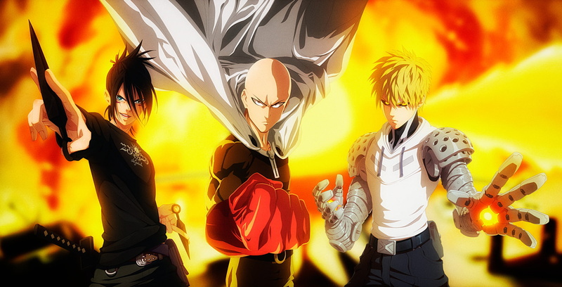 Sonic (One-Punch Man), Saitama (One-Punch Man), Anime, 1080P, Genos (One-Punch Man), One-Punch Man