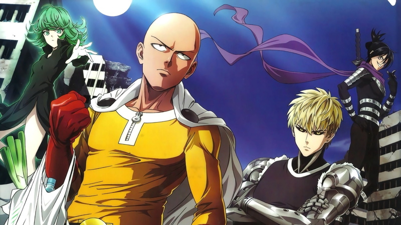 One-Punch Man, Sonic (One-Punch Man), One Punch-Man, 1080P, Anime, Tatsumaki (One-Punch Man), Genos (One-Punch Man), Saitama (One-Punch Man)