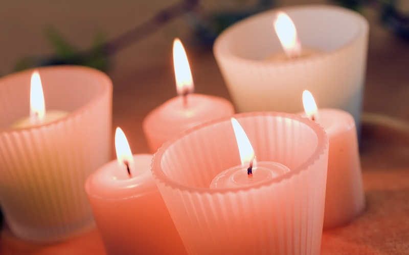 Red, Candlelight, Warm, light, candle, 1080P