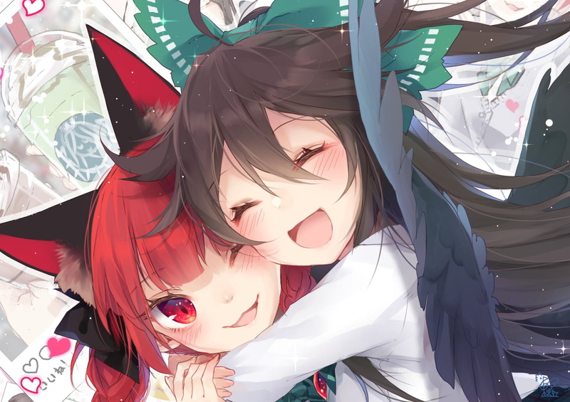 Touhou, 720P, Anime, Rin Kaenbyou, Utsuho Reiuji
