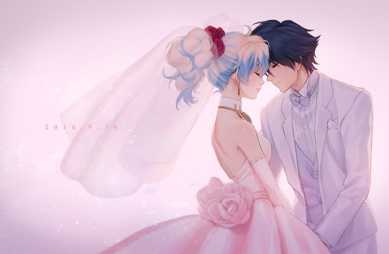 Teppelin Nia, Simon, weddings, Tengen Toppa Gurren Lagann, 4K