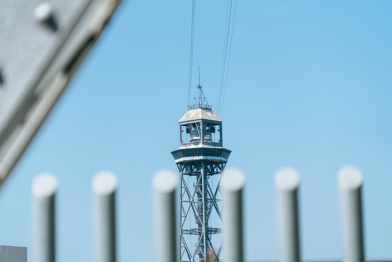 nature, metal, sailboat, 8K, mont juic, barcelona, water, sun, spain, technology, blue, exploring, fuel and power generation, city, electricity, built structure