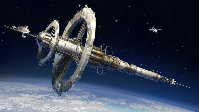 sky, outdoors, white, business, space exploration, weapon, outer, futuristic, panoramic, 1080P, artwork, illustration, security, environment, USSR, digital composite