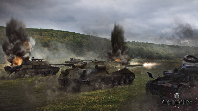 smoke - physical structure, cloud - sky, sky, environment, architecture, military, government, SU-122-54, tank, render, no people, Pz.KpfW.I Ausf.C, 1080P