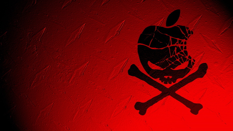 red, technology, x, Pirate, apple, 1080P, art, inc, hd