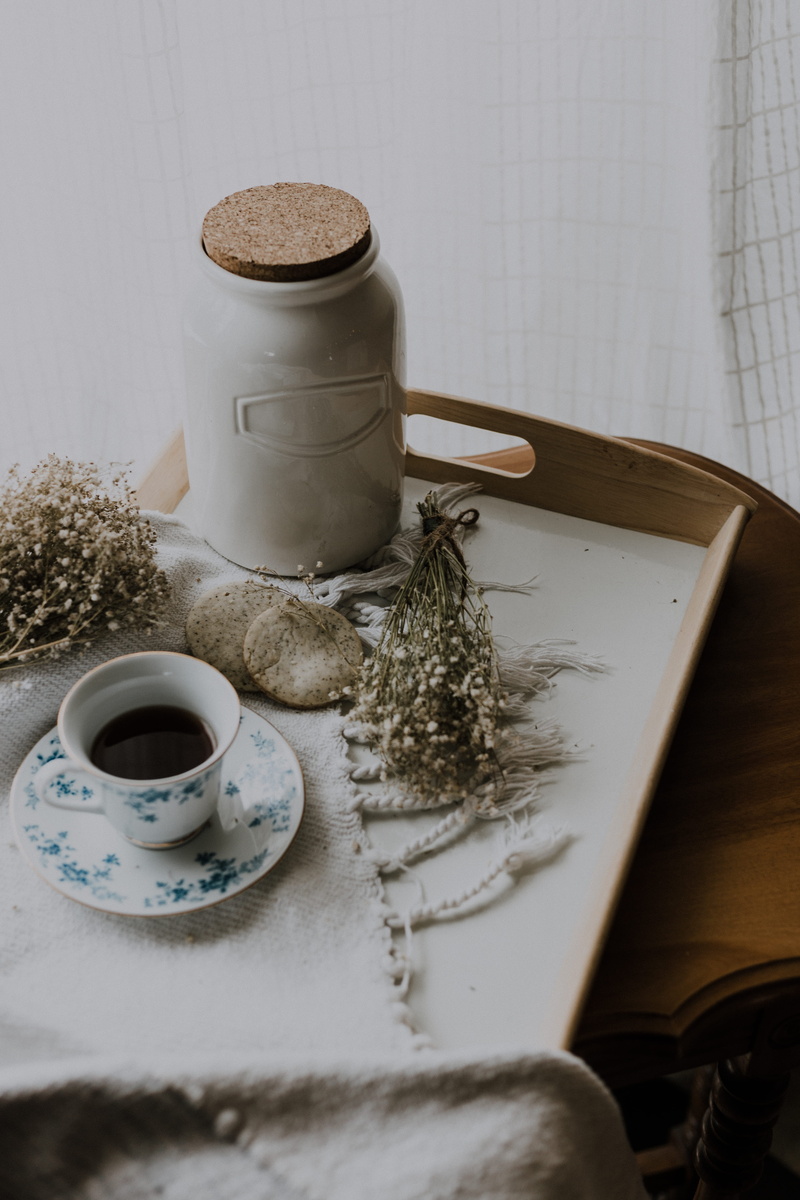 indoors, coffee - drink, tray, mug, drink, saucer, relax, tea cup, eat, tea, beverage, pitcher, freshness, decor, table, water jug, kitchen utensil, powder
