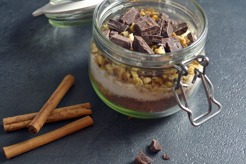 glass - material, indoors, container, mix, nut, sweet food, homemade, sweet, glass, gift, healthy eating, food and drink, delicious, close-up, still life
