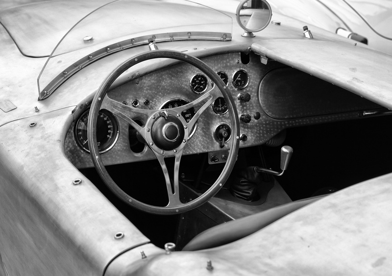 look into the car, vehicle, s w, car, luxury car, style, metal, steering wheel, indoors, old school, nostalgia, gears, mode of transportation, motor vehicle