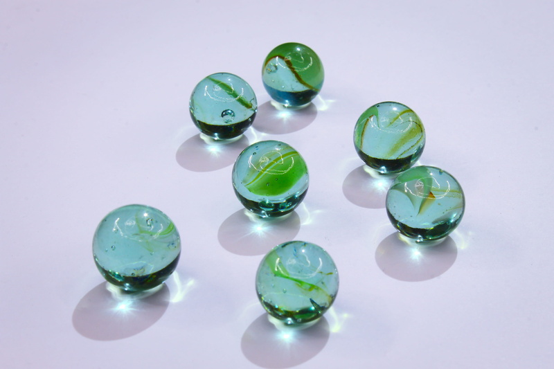 marbles, kids, transparent, green, 4K, light drawing, green color, play, close-up, glass - material, group, reflection, three objects, high angle view