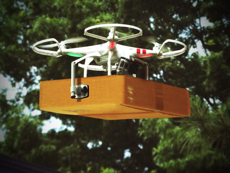 safety, white, cardboard, carrying, phantom, low angle view, drone, 4K, sky, mid, red, no people, box, park - man made space, technology, nature, outdoors