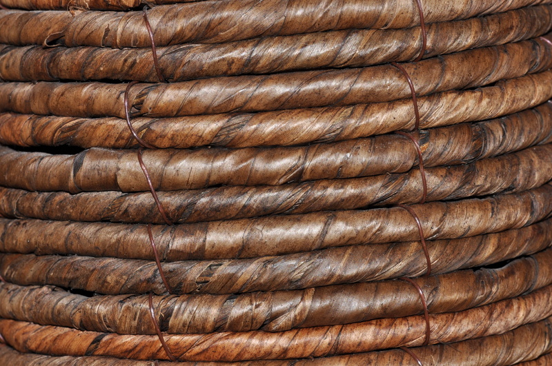leather, swirl, close-up, stack, spiral, braid, alloy, pattern, grain, backgrounds, large group of objects, rattan, rusty, background, work tool, no people