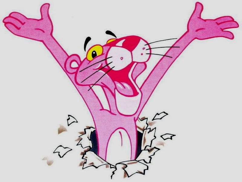 720P, animal wing, pink color, one animal, butterfly - insect, animal body part, plant, representation, mammal, insect, purple, The Pink Panther Show