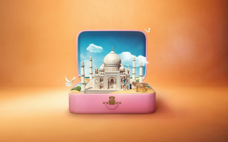 connection, futuristic, representation, fun, indoors, travel, technology, colored background, studio shot, luggage, toy, hd, creativity, close-up, pink color