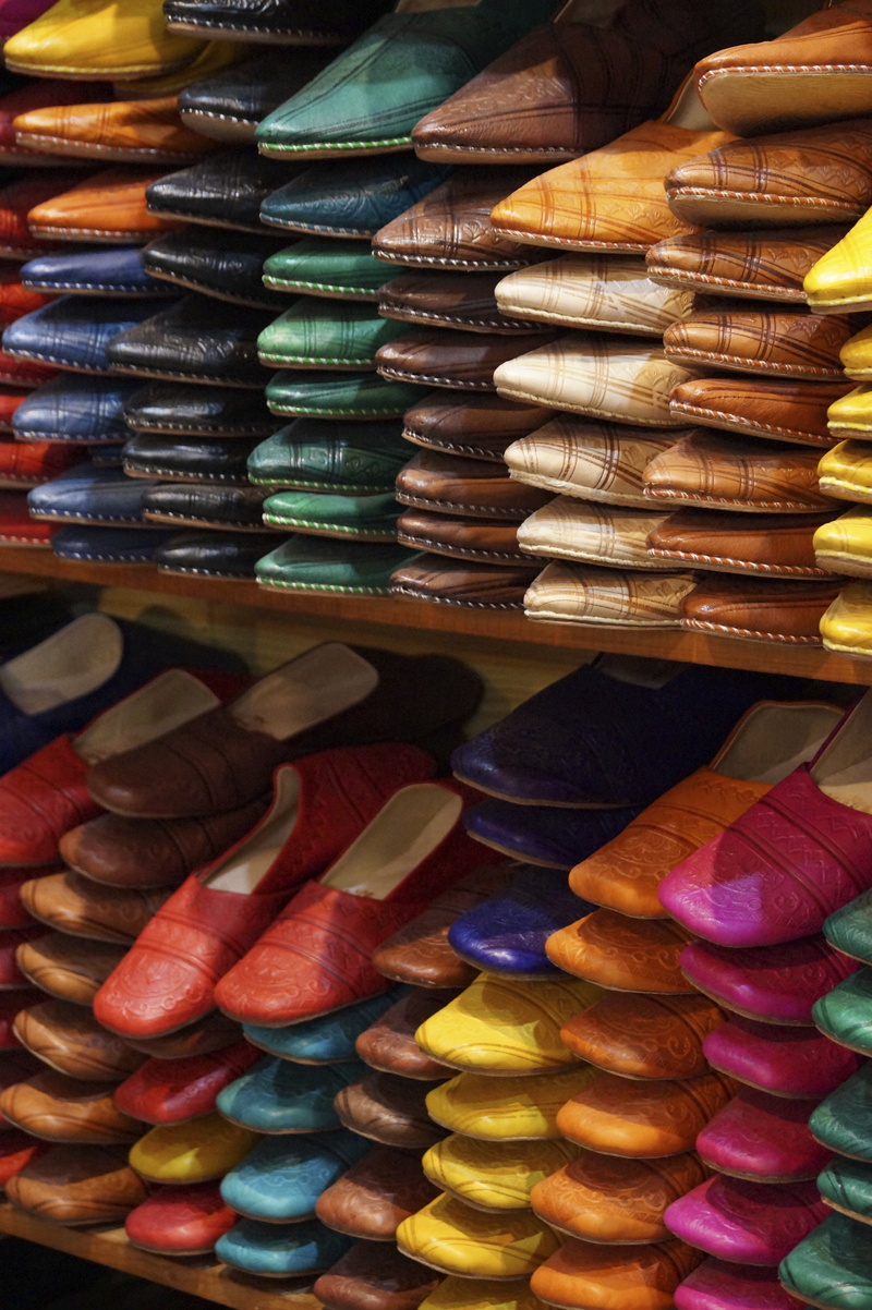 indoors, food, consumerism, large group of objects, morrocco, business, choice, no people, 5K, slippers, variation, leather shoes, for sale, still life