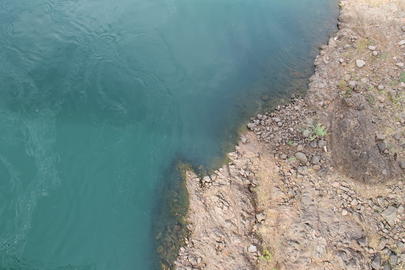 high angle view, at the edge of, canindé, sergipe, tranquil scene, rio, water, green color, beauty in nature, land, scenics - nature, day, rock - object